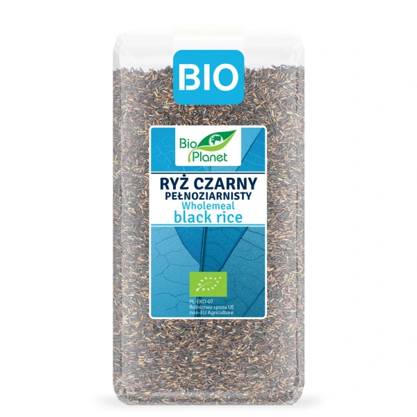 Ryż czarny pełnoziarnisty bio 500 g - bio planet