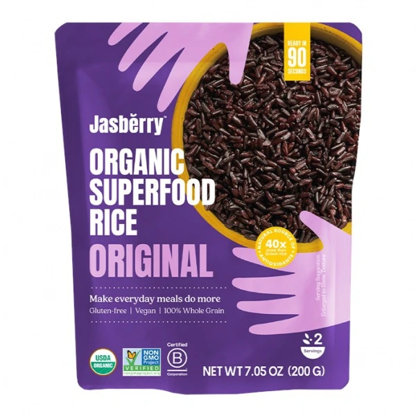 Ryż jasberry razowy bezglutenowy bio 426 g - jasberry rice