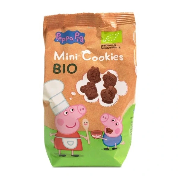 ŚWINKA PEPPA Mini ciastka kakaowe dla dzieci Świnka Peppa BIO 100 g