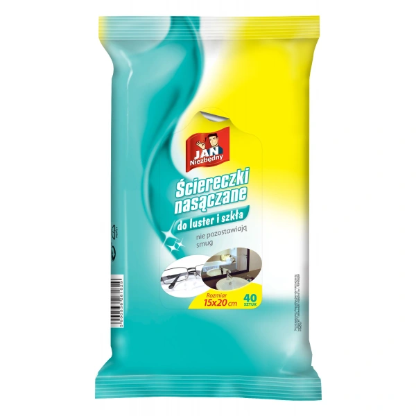 Sarantis Jan Niezbędny Ściereczki nasączane do luster  1 op - 40szt