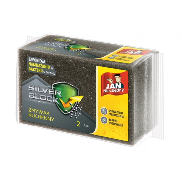 Sarantis Jan Niezbędny Silver Block Zmywak kuchenny z jonami srebra  1op.-2szt