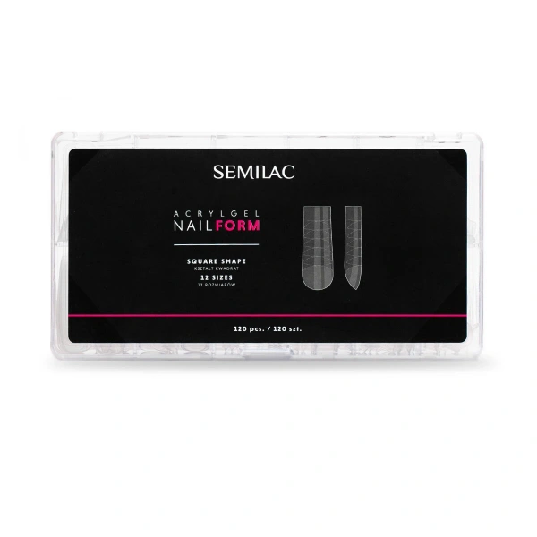 SEMILAC Acrylgel Nail Form Square Formy do akrylożelu 120 szt.