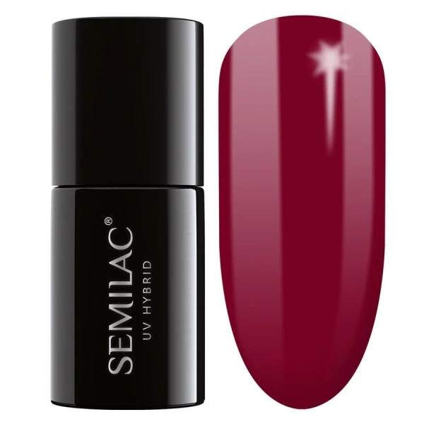 SEMILAC Lakier hybrydowy 071 Deep Red 7 ml