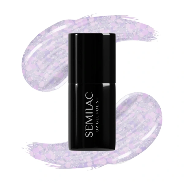 SEMILAC Lakier hybrydowy 492 Icy Lavender Bliss 7 ml
