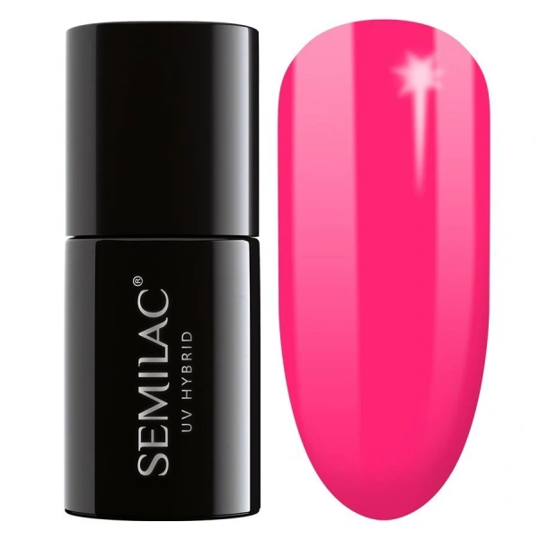 SEMILAC Lakier hybrydowy 517 Neon Pink 7 ml