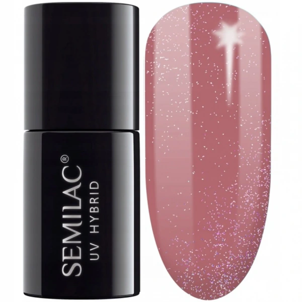 SEMILAC Lakier hybrydowy Shimmer 321 Dust Caramel 7 ml