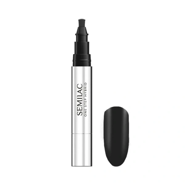 SEMILAC One Step Hybrid Lakier hybrydowy do paznokci Marker S190 The Black 3 ml