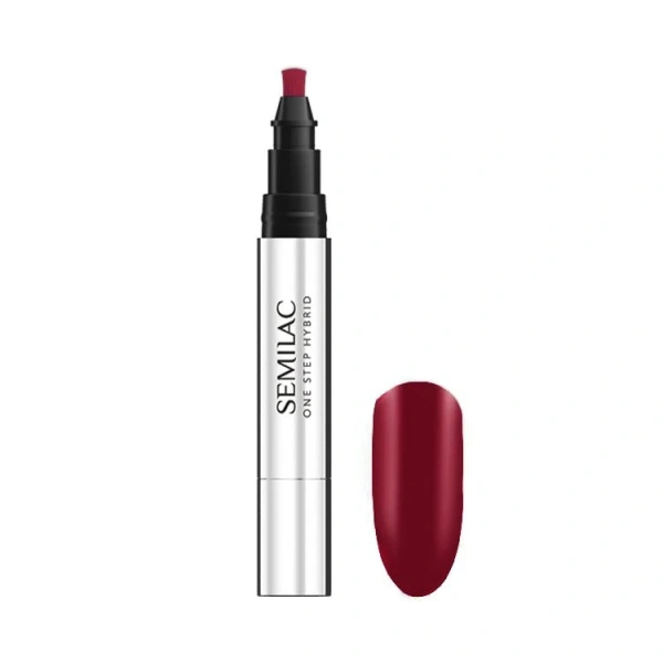 SEMILAC One Step Hybrid Lakier hybrydowy do paznokci Marker S580 Crimson 3 ml