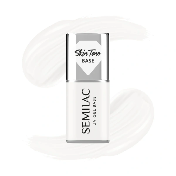 SEMILAC Skin Tone Baza coverowa do lakierów hybrydowych półtransparentna Coconut Cream 7 ml