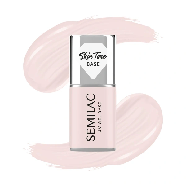 SEMILAC Skin Tone Baza coverowa do lakierów hybrydowych półtransparentna Écru 7 ml