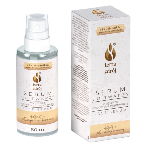 Serum do twarzy wygładzająco - regenerujący 50 ml - terra zdrój (seria borowinowa)