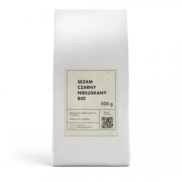 Sezam czarny niełuskany bio 500 g - the planet