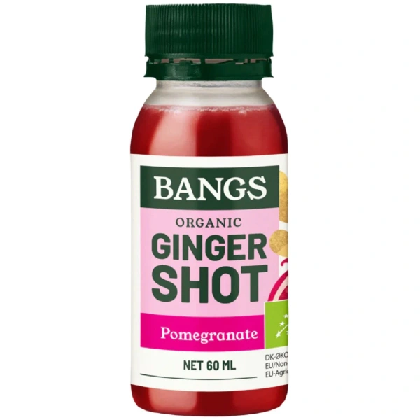 Shot imbirowy z granatem bez dodatku cukrów bio 60 ml - bangs