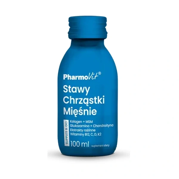 Shot kolagen na stawy, chrząstki, mięśnie bezglutenowy 100 ml - pharmovit