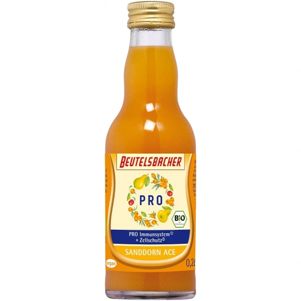 Shot na odporność gruszka - rokitnik - marchew - acerola bio 200 ml - beutelsbacher