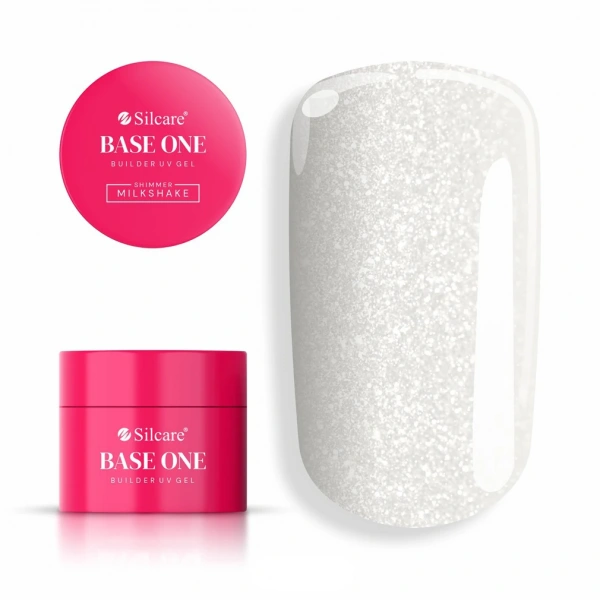 SILCARE Base One UV Gel Żel budujący Shimmer Milkshake 50 g