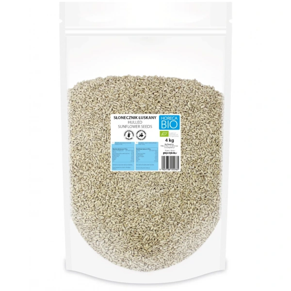 Słonecznik łuskany bezglutenowy bio 4 kg - horeca (bio planet)