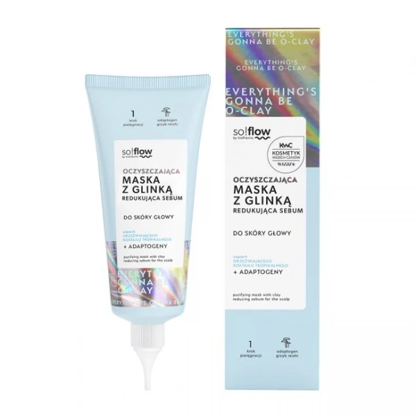 SO!FLOW Oczyszczająca maska z glinką redukująca sebum 100 ml