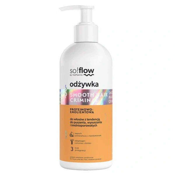 SO!FLOW Odżywka proteinowo-emolientowa do włosów z tendencją do puszenia, wysuszania 300 ml
