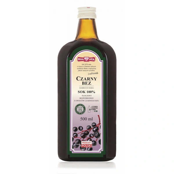 Sok z czarnego bzu nfc 500 ml - polska róża