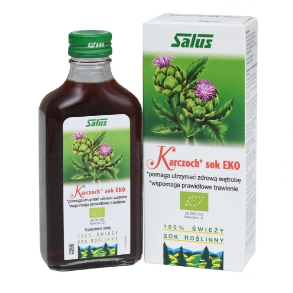 Sok z karczocha bio 200 ml - salus