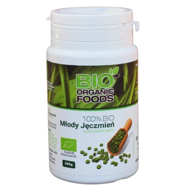 Sok z młodego jęczmienia bio (500 mg) 560 tabletek - bio organic foods