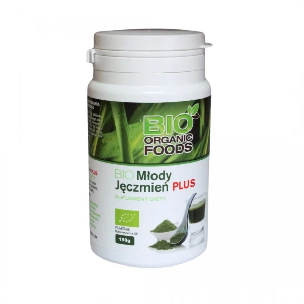 Sok z młodego jęczmienia plus sproszkowany bio 150 g - bio organic foods