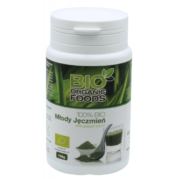 Sok z młodego jęczmienia sproszkowany bio 150 g - bio organic foods