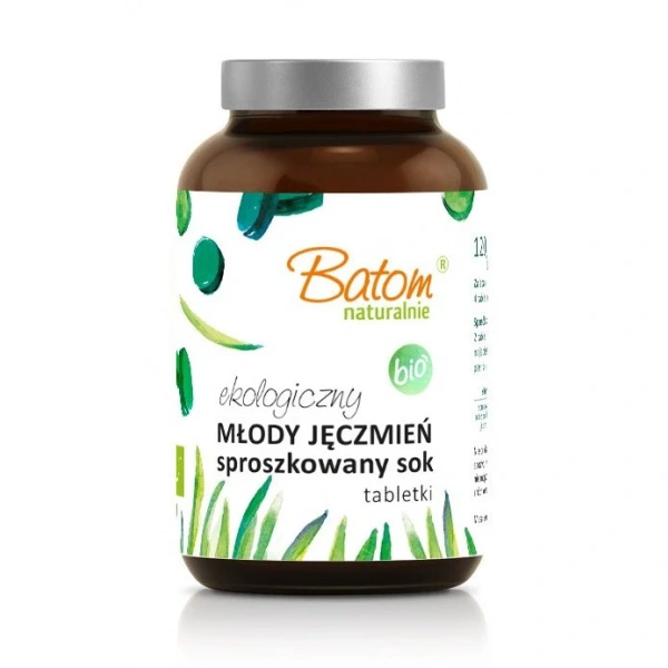 Sok z młodego jęczmienia sproszkowany bio (500 mg) 240 tabletek - batom