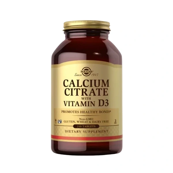 SOLGAR Calcium Citrate with Vitamin D3 (240 tabs)