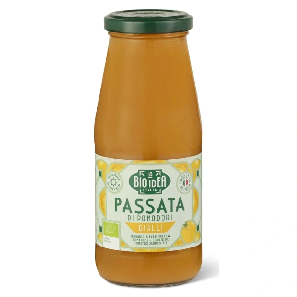 Sos pomidorowy passata z żółtych pomidorów bio 400 g - la bio idea