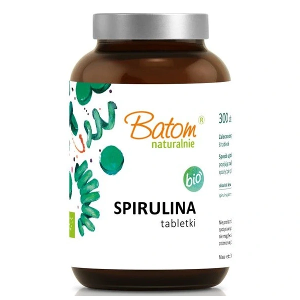 Spirulina bio (400 mg) 300 tabletek - batom