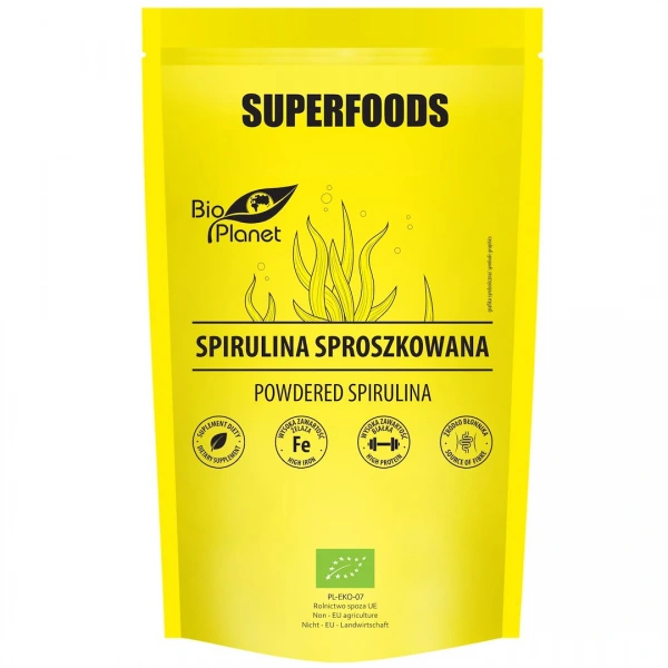 Spirulina sproszkowana bio 200 g - bio planet