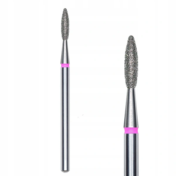 STALEKS Frez diamentowy do paznokci - płomyk 2,1/8mm FA10R021/8 czerwony