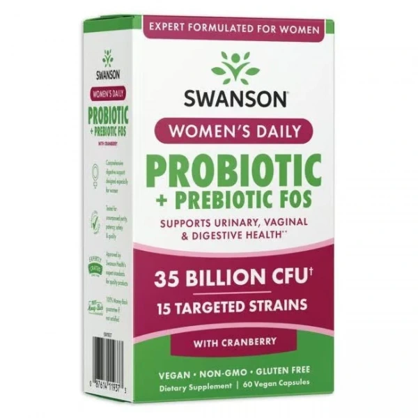 SWANSON Women's Daily Probiotic + Prebiotic (60 vcaps)