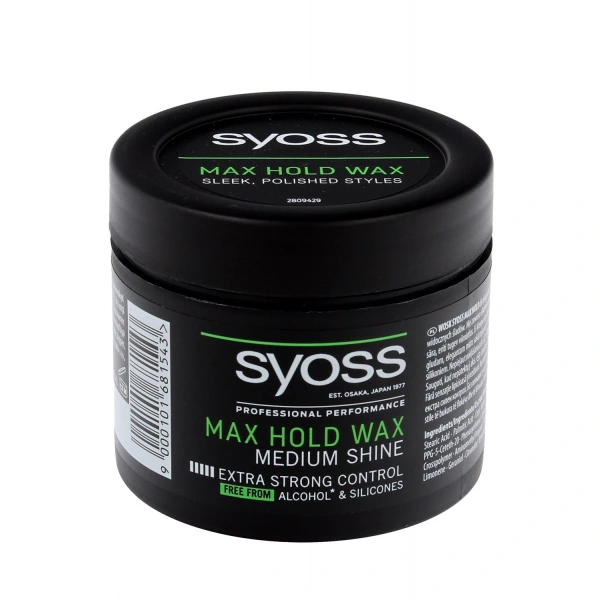 Syoss Wosk stylizujący do włosów Max Hold Medium Shine 150ml