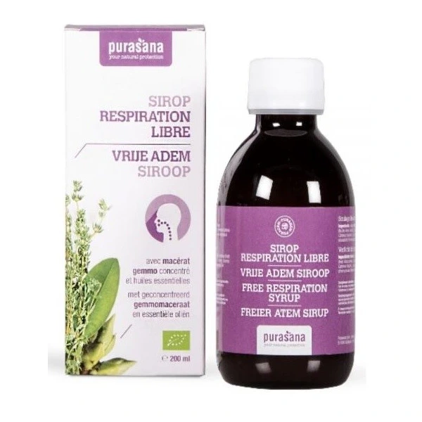 Syrop na stan zapalny górnych dróg oddechowych bio 200 ml - purasana