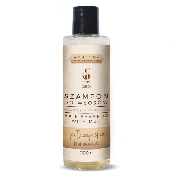 Szampon do włosów odświeżająco - oczyszczający 200 g - terra zdrój (seria borowinowa)