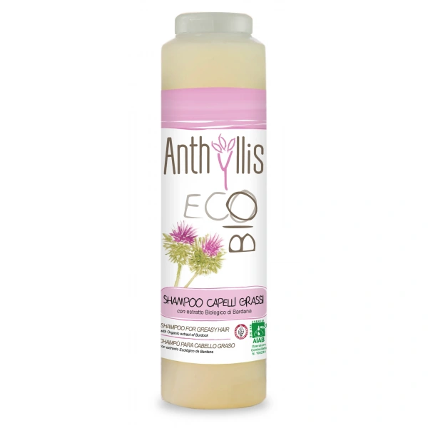 Szampon z ekstraktem z łopianu do włosów przetłuszczających się i z łupieżem eco 250 ml - anthyllis