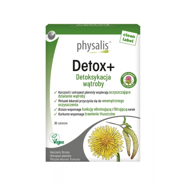 Tabletki na detoksykację wątroby 30 szt. - physalis