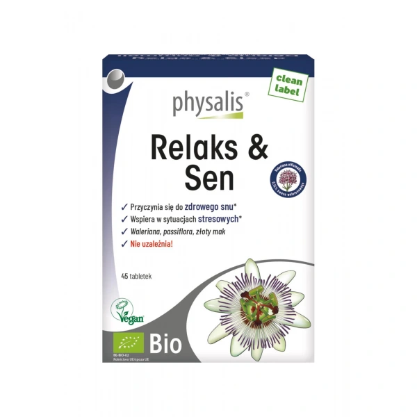 Tabletki na relaks i sen bio 45 szt. - physalis