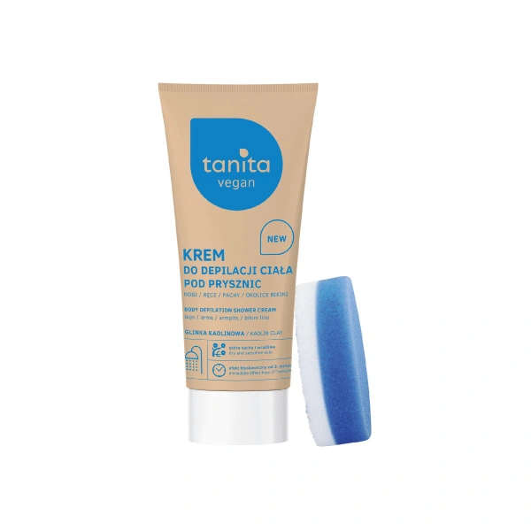 TANITA Vegan Krem do depilacji ciała pod prysznic z Glinką Kaolinową 200ml