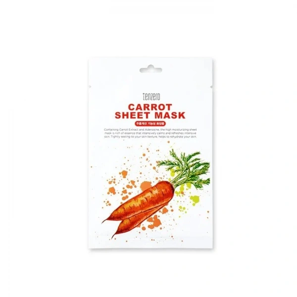 TENZERO Maska w płachcie - Marchewka 25 ml