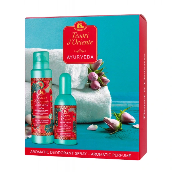TESORI d`Oriente Zestaw prezentowy Ayurveda (Woda perfumowana 100 ml+ Dezodorant w sprayu 150 ml) 1 op. - 2 szt.