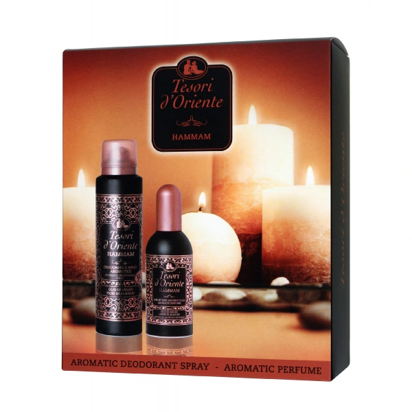 TESORI d`Oriente Zestaw prezentowy Hammam (Woda perfumowana 100 ml+ Dezodorant w sprayu 150 ml) 1 op. - 2 szt.