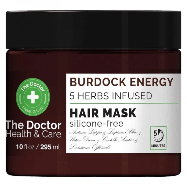 THE DOCTOR Health & Care Maska do włosów Łopian + 5 Ziół 295 ml
