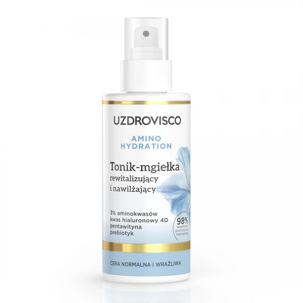 Tonik - mgiełka do twarzy rewitalizująco - nawilżający 150 ml - uzdrovisco (amino hydration)