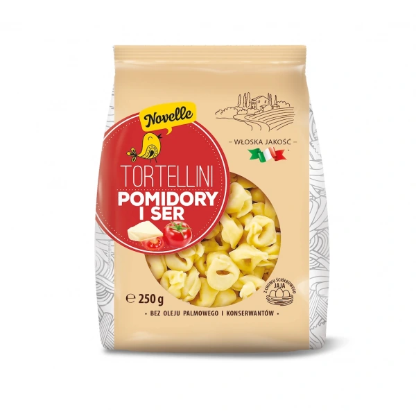 Tortellini z serem i pomidorami 250 g - novelle