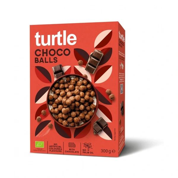 Turtle kulki zbożowe czekoladowe bio 300 g