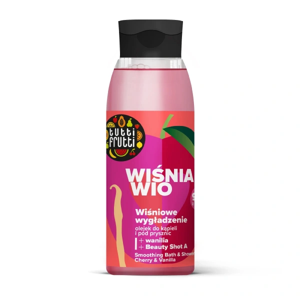 TUTTI FRUTTI Olejek wygładzający do kąpieli i pod prysznic Wiśnia i Wanilia 400 ml